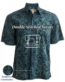 Geometric Forest (1352 - Aqua) Hawaiian Shirt for men - Johari West