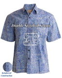 Ripple Rosso (1342-Blue) Hawaiian Shirt for Men - Johari West