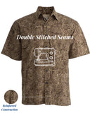 Indo Bay (1413-Brown) Hawaiian Shirt for Men - Johari West