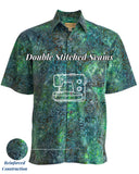 Autumn Gold (1417-Green)‎‎ ‎‎‎Hawaiian Shirt for Men - Johari West