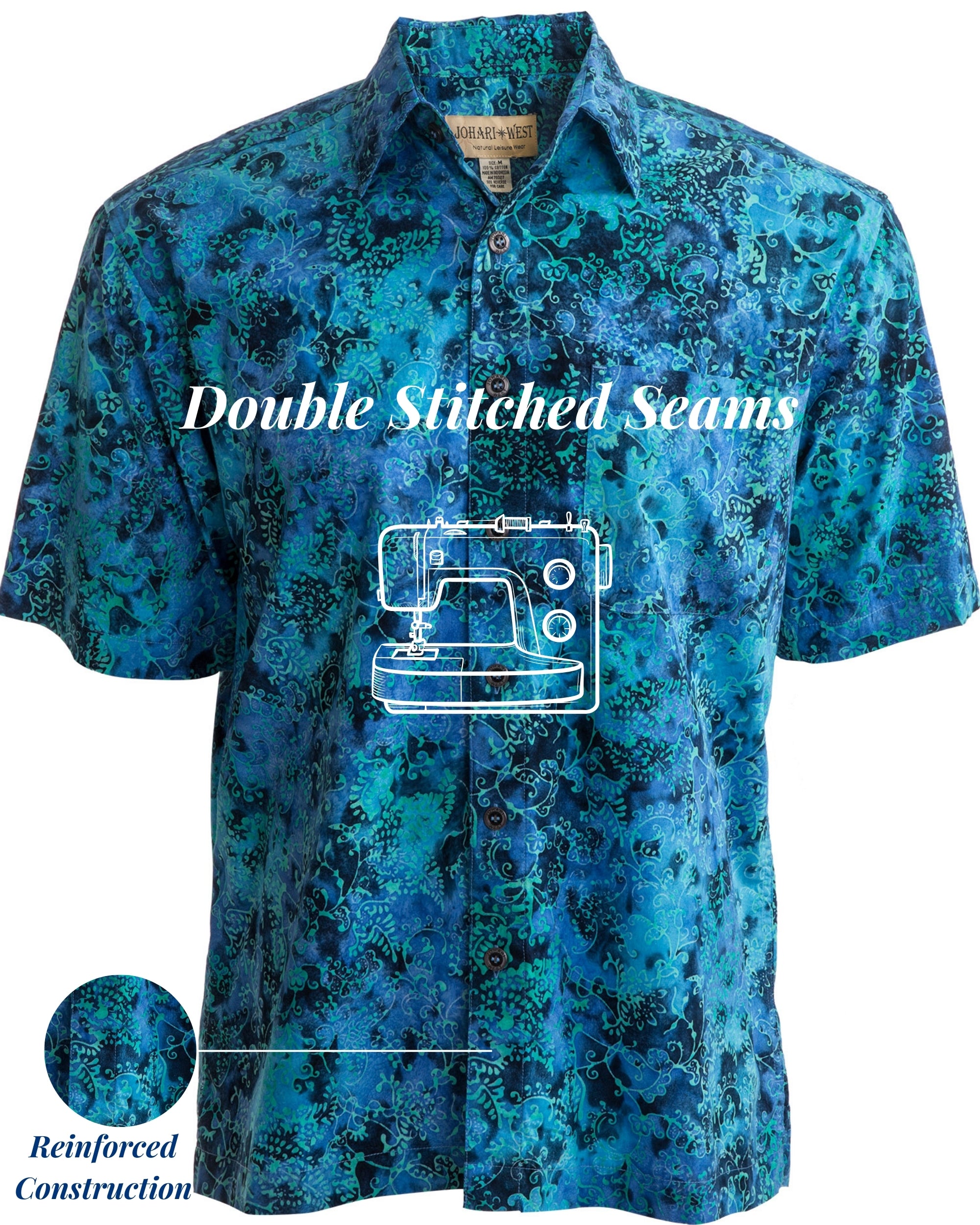 Hawaiian Men's Shirt - Johari West | Authentic Batik Designs