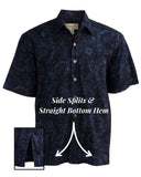 Indo Bay (1429-Navy) Hawaiian Shirt for Men - Johari West