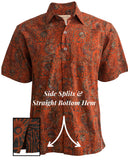 Indo Bay (1373-Amber) Hawaiian Shirt for Men - Johari West