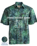 Indo Bay (1426 - Green) Hawaiian Shirt for Men - Johari West