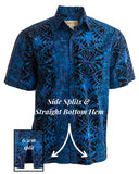 Geometric Forest‎ (1353 - Indigo) Hawaiian Shirt for men - Johari West