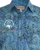 Samoan Surf (1396-Ocean) Hawaiian Shirt for Men - Johari West