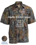 Indo Bay (1430-Oak) Hawaiian Shirt for Men - Johari West