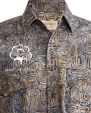 Ripple Rosso (1374-Gold) Hawaiian Shirt for Men - Johari West