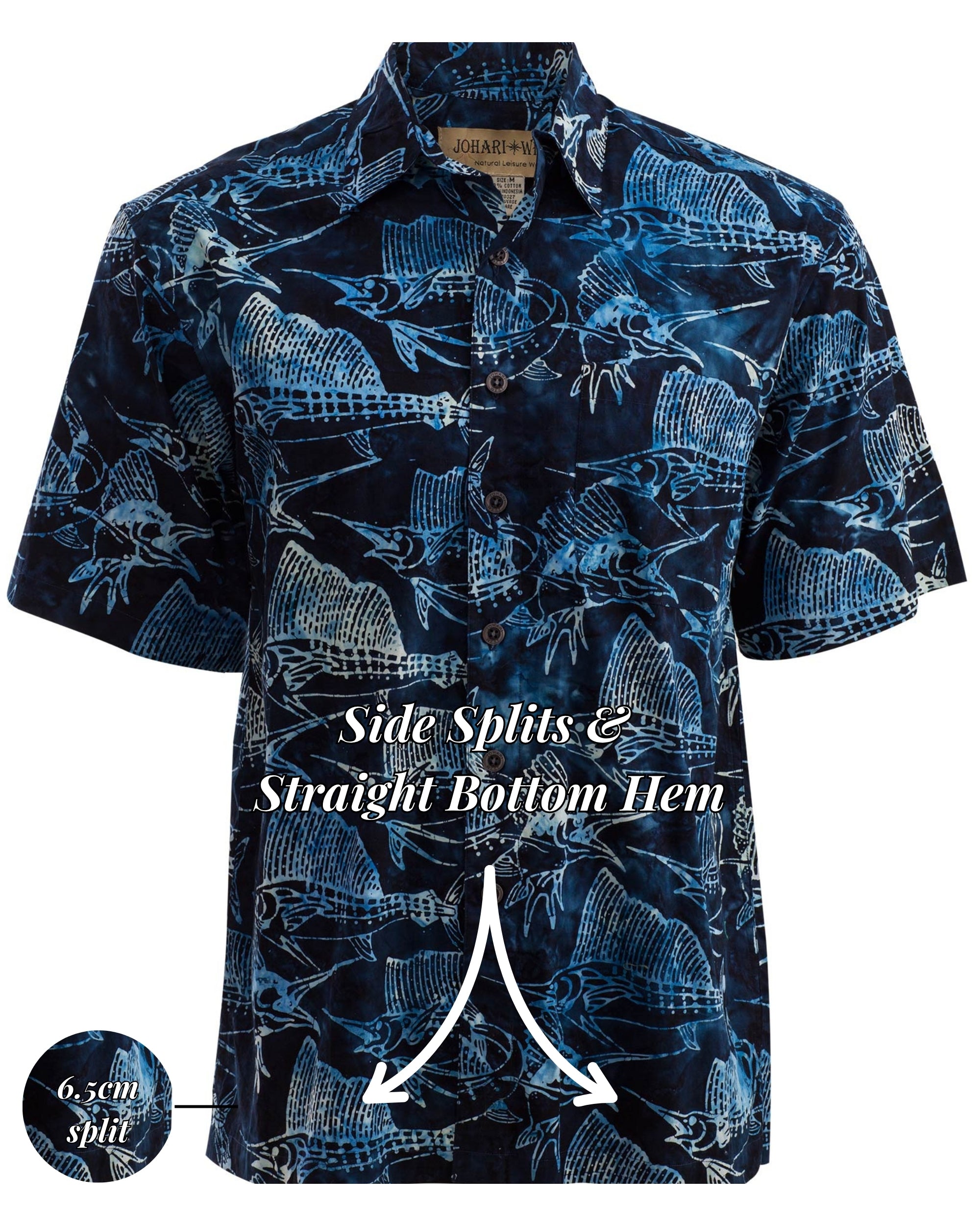 Hawaiian Men's Shirt - Johari West | Authentic Batik Designs