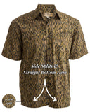 Mystic Maze (1371-Moss) Hawaiian Shirt for Men - Johari West