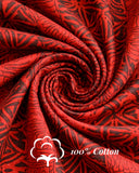 Geometric Forest (1351-Red) Hawaiian Shirt for men - Johari West