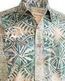 Geometric Forest ‎(1383-Sand) Hawaiian Shirt for men - Johari West