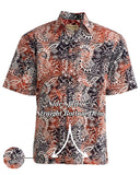 Samoan Surf (1395-Flame) Hawaiian Shirt for Men - Johari West