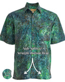 Autumn Gold (1417-Green)‎‎ ‎‎‎Hawaiian Shirt for Men - Johari West
