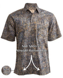 Ripple Rosso (1374-Gold) Hawaiian Shirt for Men - Johari West