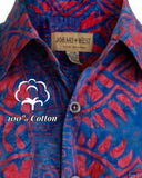 Geometric Forest (1424-Ruby) Hawaiian Shirt for men - Johari West