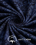 Indo Bay (1429-Navy) Hawaiian Shirt for Men - Johari West