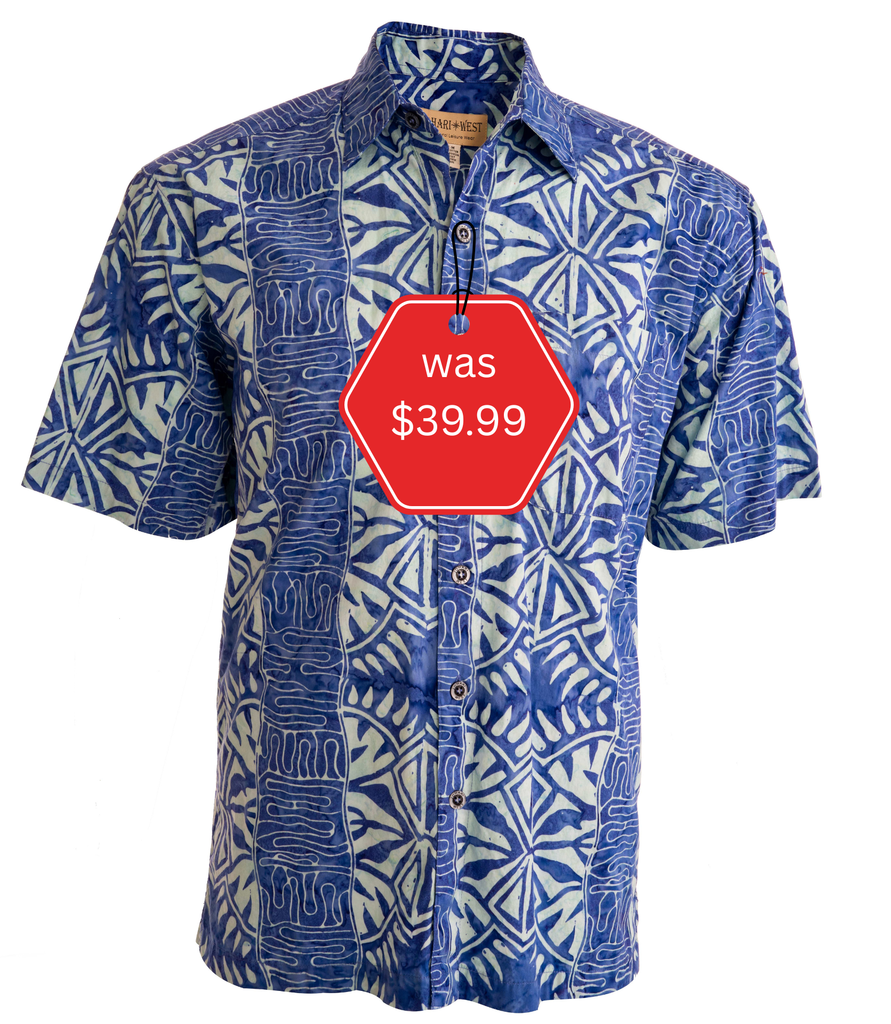 Geometric Forest (1464-Iris) Hawaiian Shirt for men - Johari West