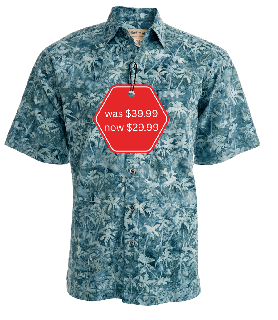 Cool Nights (1455-Sea) Hawaiian Shirt for Men - Johari West