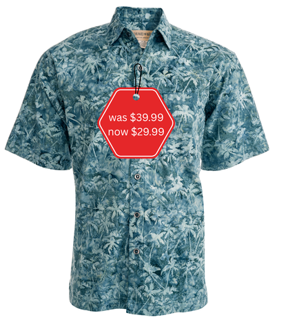 Cool Nights (1455-Sea) Hawaiian Shirt for Men - Johari West
