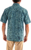 Geometric Forest ‎ ‎ ‎ ‎ ‎ ‎ ‎ ‎ ‎ ‎ ‎ (1352 - Aqua) Hawaiian Shirt for men - Johari West