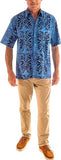 Geometric Forest‎ ‎ ‎ ‎ ‎ ‎ ‎‎ ‎ (1353 - Indigo)      Hawaiian Shirt for men  - Johari West