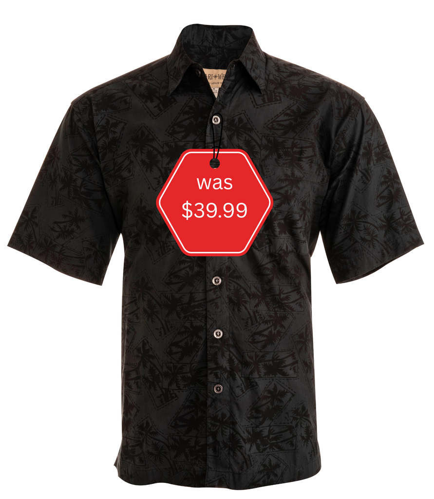 Montego Bay (1476-Slate) Hawaiian Shirt for Men - Johari West