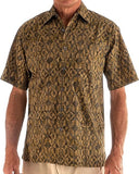Mystic Maze (1371-Moss) Hawaiian Shirt for Men - Johari West