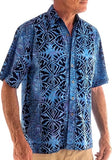 Geometric Forest‎ ‎ ‎ ‎ ‎ ‎ ‎‎ ‎ (1353 - Indigo)      Hawaiian Shirt for men  - Johari West