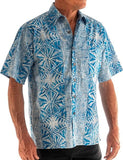 Geometric Forest ‎ ‎ ‎ ‎ ‎ ‎ ‎ ‎ ‎ ‎ ‎ (1419-Lake) Hawaiian Shirt for men - Johari West
