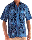 Geometric Forest‎ ‎ ‎ ‎ ‎ ‎ ‎‎ ‎ (1353 - Indigo)      Hawaiian Shirt for men  - Johari West