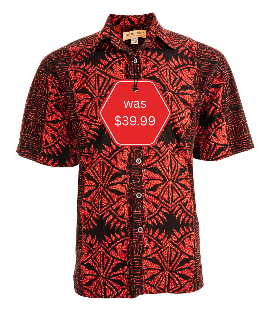 Geometric Forest (1461-Sunset) Hawaiian Shirt for men - Johari West
