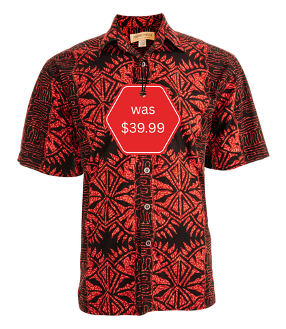Geometric Forest (1461-Sunset) Hawaiian Shirt for men - Johari West