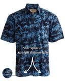 Cool Nights (1340-Blue) Hawaiian Shirt for Men - Johari West