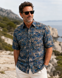 Cool Nights (1456-Pecan) Hawaiian Shirt for Men - Johari West