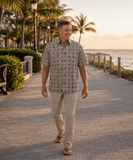 Andorra Skies (1348-Stone) Hawaiian Shirt for Men - Johari West