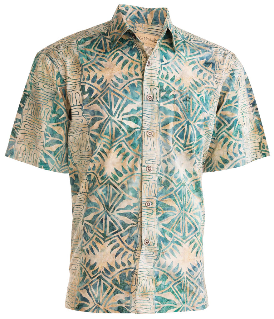 Geometric Forest ‎ ‎ ‎ ‎ ‎ ‎ ‎ ‎ ‎ ‎ ‎ (1383-Sand) Hawaiian Shirt for men - Johari West