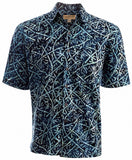 Midnight Bamboo (1289) - Johari West Men's Hawaiian Button down shirt