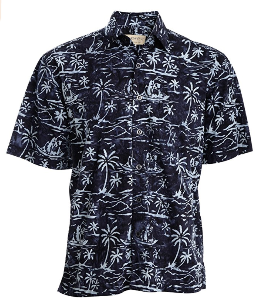 Hawaiian Men's Shirt - Johari West | Authentic Batik Designs & Colors
