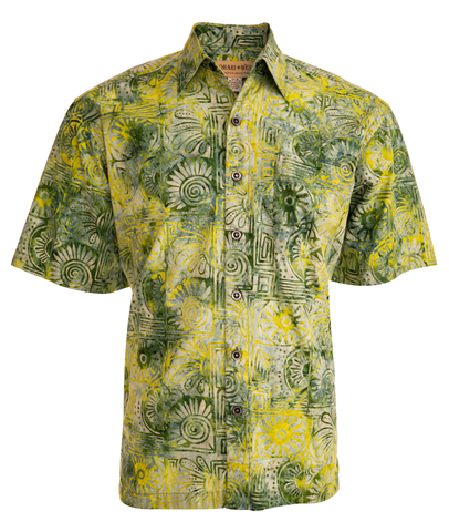 Hawaiian Shirt, Button Down Men's Shirt, Short Sleeved