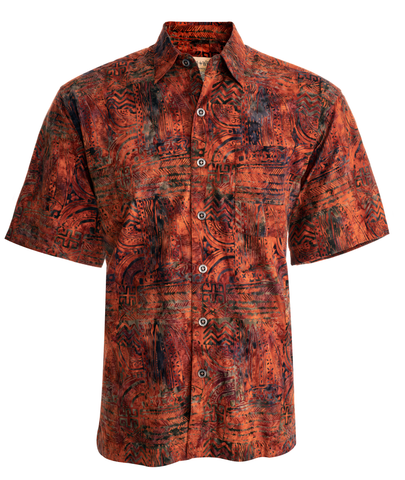 Hawaiian Shirt, Button Down Men's Shirt, Short Sleeved