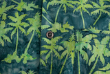 Johari West, Short Sleeve, Green Batik Hawaiian Shirt, Button Down Men's Shirt
