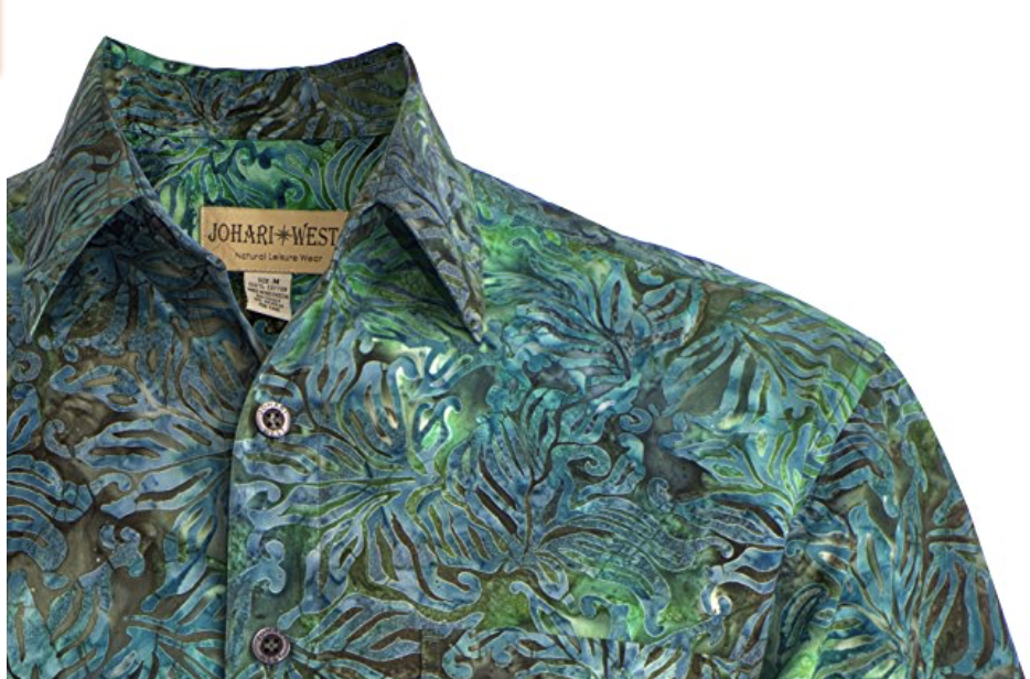 Hawaiian Men's Shirt - Johari West | Authentic Batik Designs